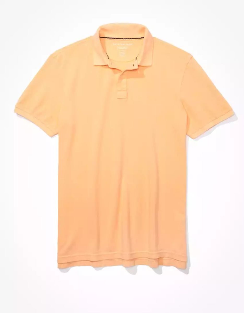 Polos American Eagle AE Super Soft Legend Pique Orange Homme | JRY-47950395